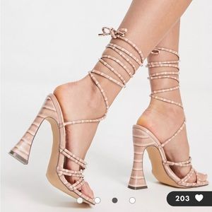 Glamorous Wide fit ankle strap heel from ASOS.
